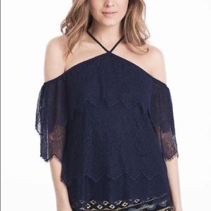 WHITE HOUSE BLACK MARKET off the shoulder blouse